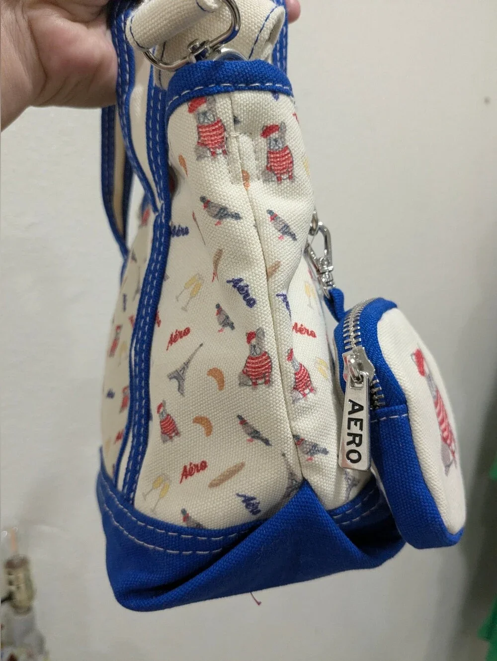 Aeropostale! Tic Toc French Bulldog Mini Tote